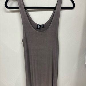 Gray faded into white maxi dress